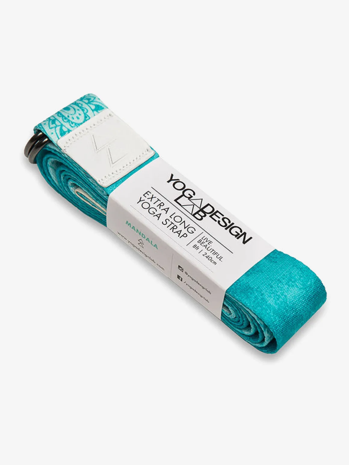 Yoga Strap - Mandala Turquoise