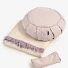 Zafu Meditation Cushion, Blanket & Eye Pillow Kit